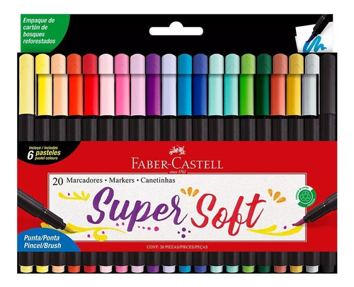 Marcadores Supersoft  X20 Faber Castell