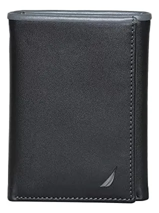 Cartera Nautica De Piel Con Tres Pliegues En Color Pop Para