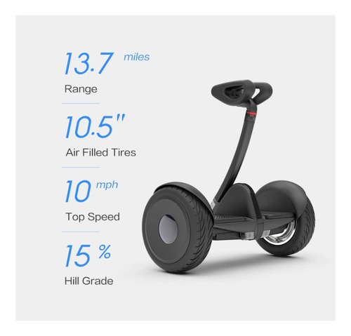 Black Portable Segway Ninebot S Smart Self-balancing Ele