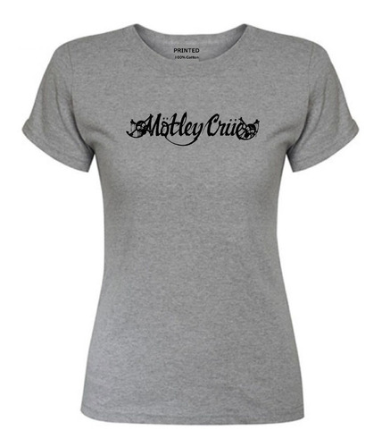 Polera Estampada Mujer Mötley Crüe