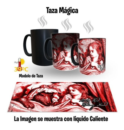 Taza Magica De Ceramica 320 Ml, Modelo, Caperucita Roja