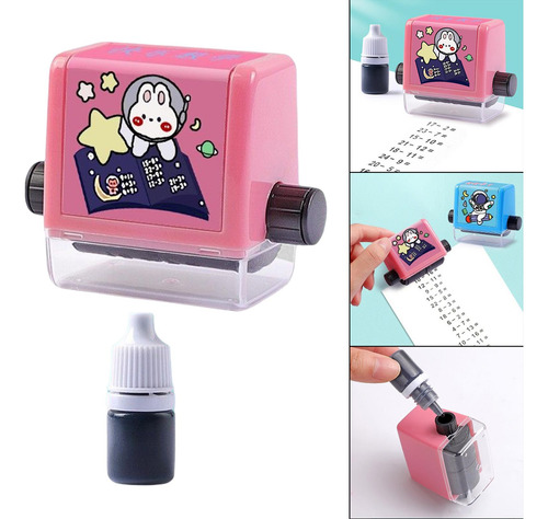 Número Rolling Stamp Práctica Herramienta Adición Resta