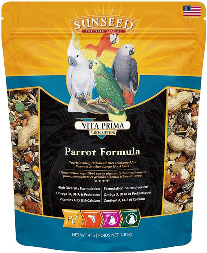 Sunseed 49050 Vita Prima Sunscription Parrot Food - Fórmul