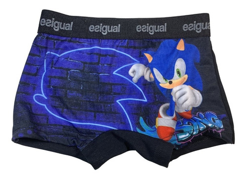 Boxer Calzoncillo Sonic The Hedgehog Infantil Nene Gamer