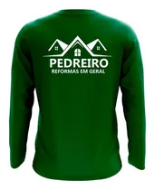 Comprar Camiseta Manga Longa Pedreiro Servente Uniforme Trabalho