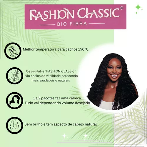 Cabelo Bio Fibra Anjo Plus Fashion Classic - Fashion Line