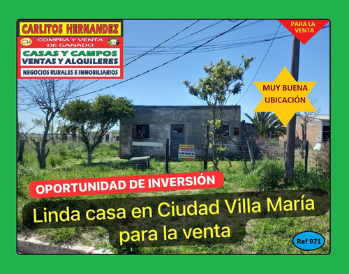 Ref 971) V - ** Linda Casa De 2 Dormitorios Para La Venta En Ciudad Villa María - San José 