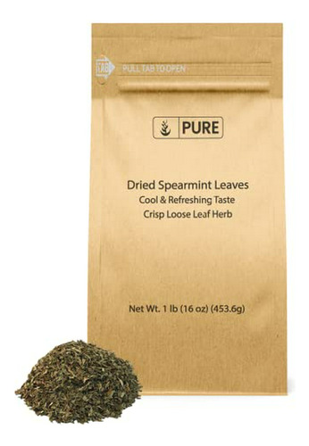 Herbal Tea, Té Herbal - Dried Spearmint Leaves (1 Lb) Fresh 