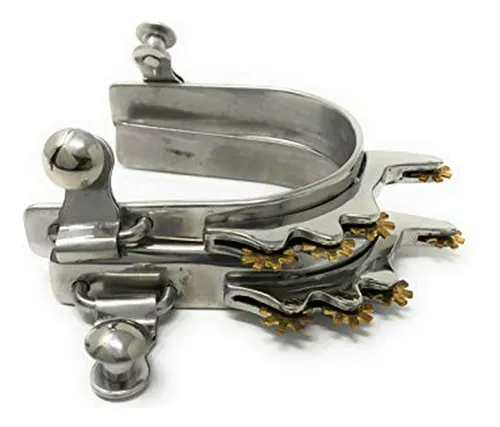 Espuelas De Hombre Con Rodajas De Latón Horizontal - Aj Tack