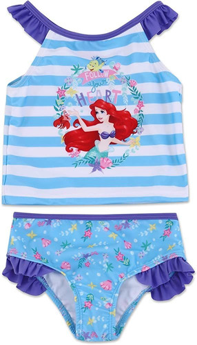 Malla Disney Original  Ariel Sirenita Tankini U.s.a  Upf 50+