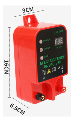 Controlador De Cerca Elétrica De 10 Km Da Ue Adaptador