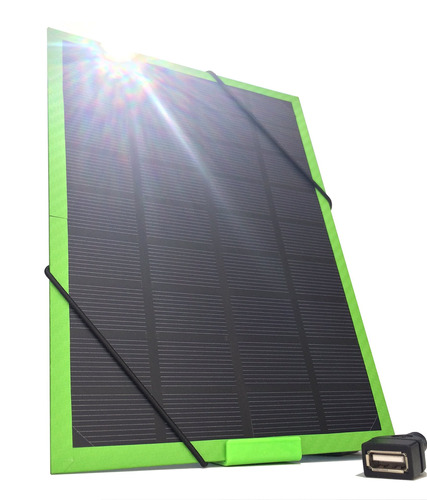 Cargador Solar Portatil De 5 Watts De Salida Neff Solar Verd