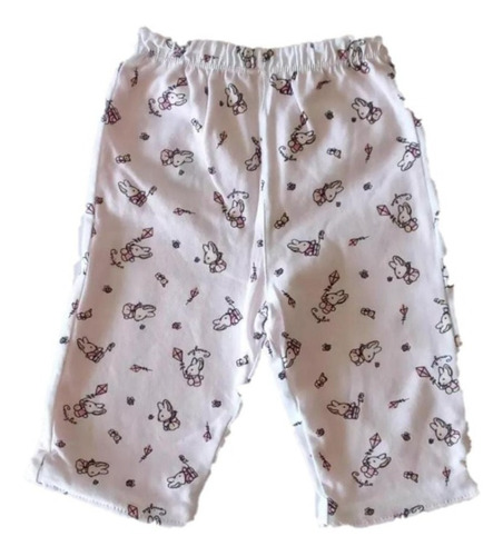 Pantalón Bebe Doble Algodón Reversible Coniglio