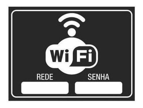 2x Adesivo Wifi Wi-fi Tamanho 20x15cm 