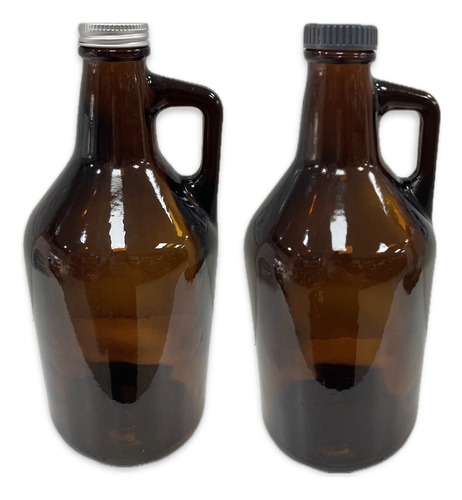 Botellón Vidrio Growler Ambar 1.9litros Cerveza Líquidos X2u