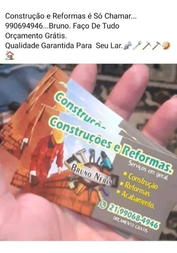 Imagem 1 de 1 de Construção E Reformas É Só Chamar...990694946...bruno. Faço