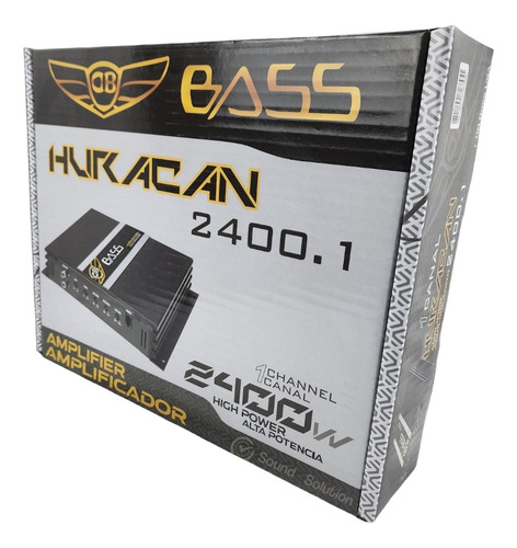 Amplificador Db Bass Huracan 2400 2400w Max 1 Canal