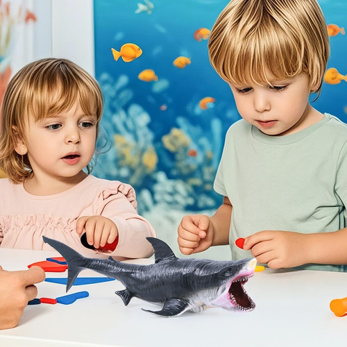 Brinquedo De Tubarão Kukifun 11 Megalodon, Gigante Realista