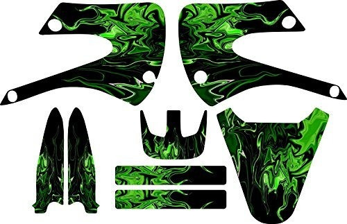 Brand: Boston Decal Works Green Flames Kx85