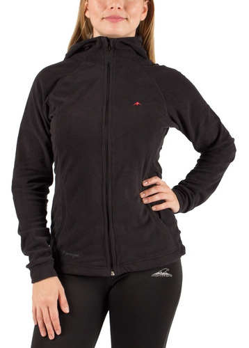 Campera De Micropolar De Mujer Aradia Con Capucha Montagne