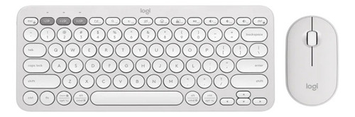 Teclado + Mouse Logitech K380s + M350s Bluetooth Blanco