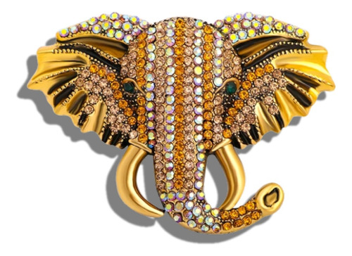 Broche Prendedor Elefante Diamantes Imitación Mujer Y Hombre