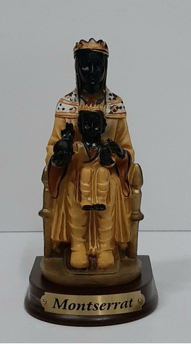 Estatua Ntra. Sra. De Montserrat  - 12 Cm - Resina Poliéster