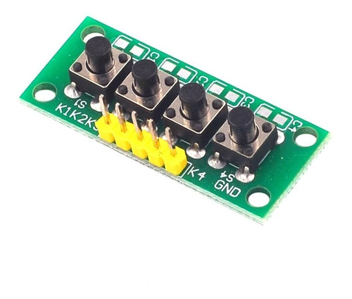 Modulo 4 Push Button Micro Switch Key Arduino Pic Plcduino