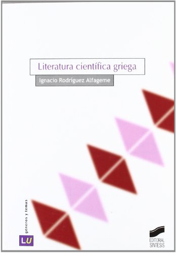 Libro Literatura Científica Griega De Ignacio Rodriguez Alfa