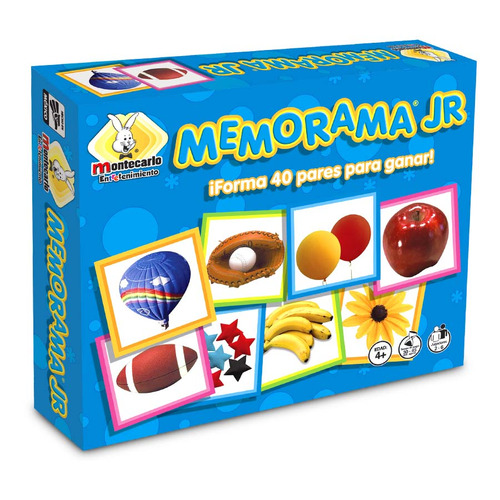 Memorama Jr Juego de Memoria Infantil Niños Novedades Montecarlo