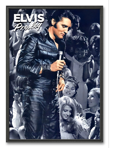 Cuadro Decorativo Enmarcado Elvis 50x70 Cm