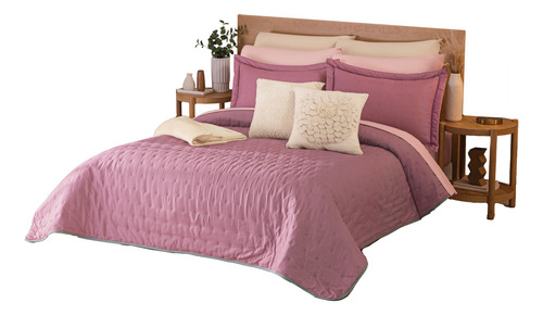 Colchas Concord Edredón Ligero Berry Doble Vista King Size
