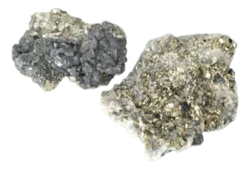 Drusa Cuarzo Pirita Y Galena - Ixtlan Minerales
