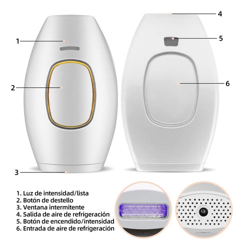 - Depilador De Luz Pulsada Ipl, Depilação A Laser Com Flash