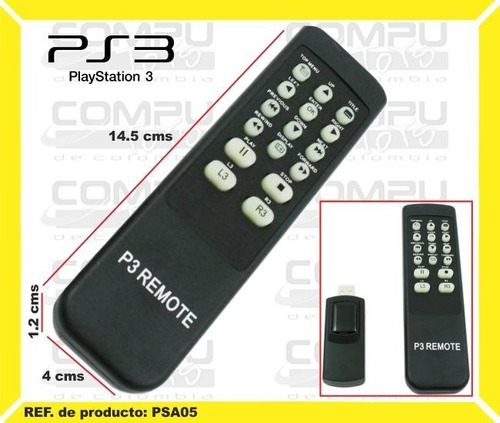 Control Remoto Ps3 Ver Peliculas Ref: Psa05 Computoys Sas