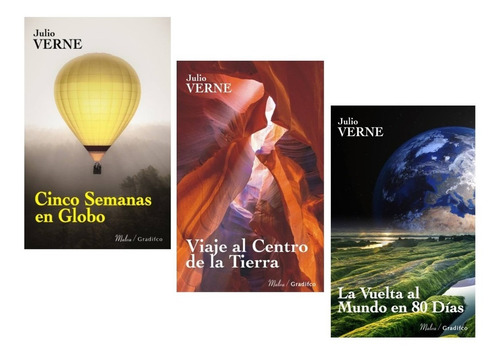 Pack 3 Libros Julio Verne - Gradifco 