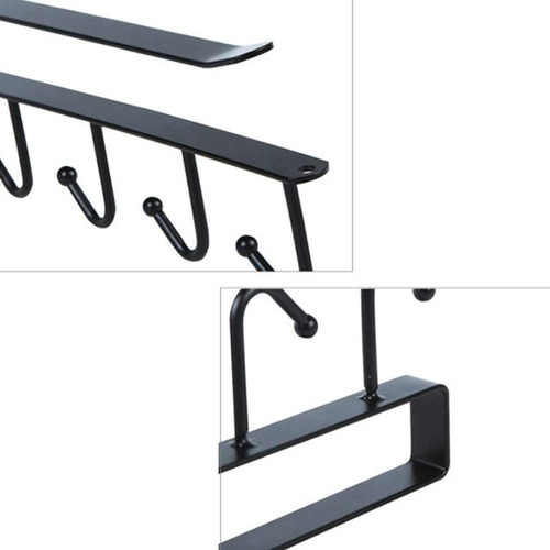 Imagen 6 de 7 de Soporte Metal Colgador Tazas 6 Ganchos Cocina