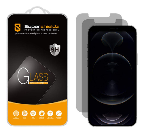 Paquete De 2 Supershieldz Diseado Para iPhone 12 Pro Max (6.