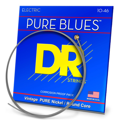 Dr Strings Pure Blues Nickel Hound Vintage Style Alectric