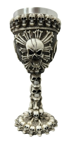 Copa Caliz Calavera Copa Vikingo Gotica Esqueleto Resina