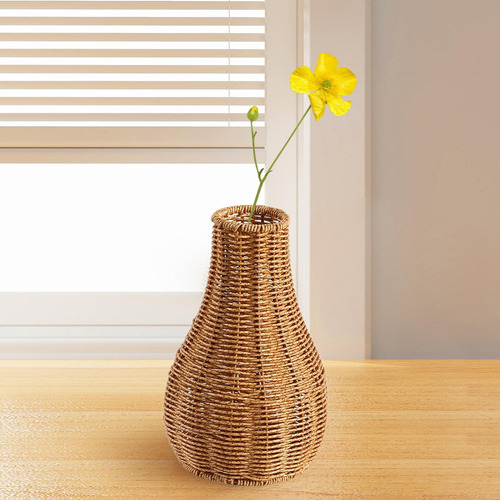 Jarrón De Mimbre, Maceta Elegante Para Plantas, Arreglo S