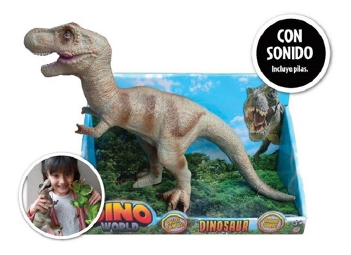 Dinosaurio Velociraptor Dino World Con Sonido - Kreker 