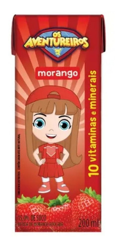 Suco De Morango Giovanna Luccas Netto Os Aventureiros 200ml