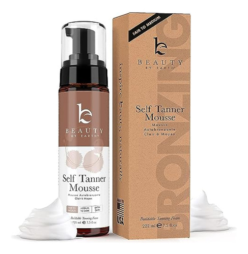Bronceadores Beauty By Earth Natural Self Tanning Mousse Lig