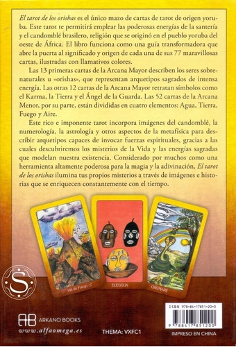 Imagen 2 de 2 de Libro El Tarot De Los Orishas - Durkon Zolrak