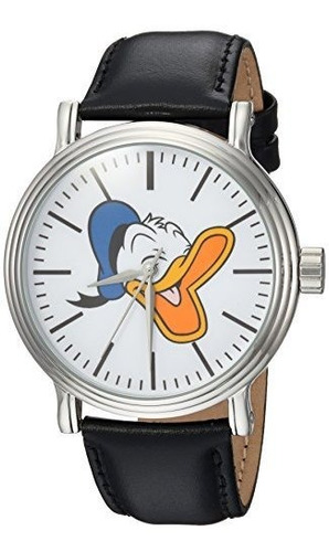 Reloj Analogico De Cuarzo Donald Duck Para Hombres Con Corre