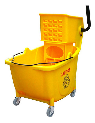 Carrito Exprimidor De Mopa Industrial 30 Litros