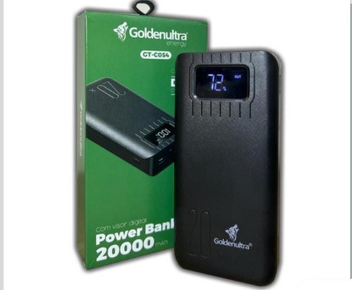 Carregador Portátil Power Bank 20.000mah Visor Digital Turbo