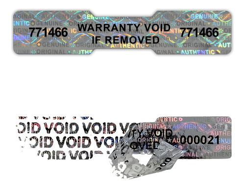 1000 Mil Sticker Seguridad Etiqueta Hologramas Folio 50x10mm