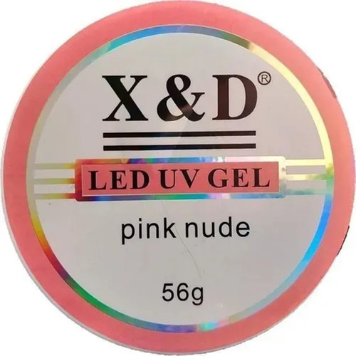 Gel X&d Nude Para Unhas Led Uv 56gr Poligel Xed Natural
